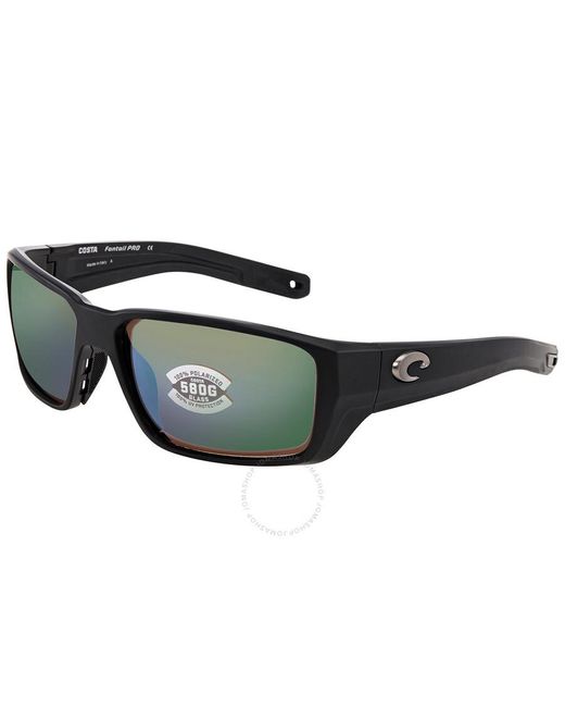 Costa Del Mar Cta Del Mar Fantail Pro Green Mirror Polarized Glass Sunglasses for men