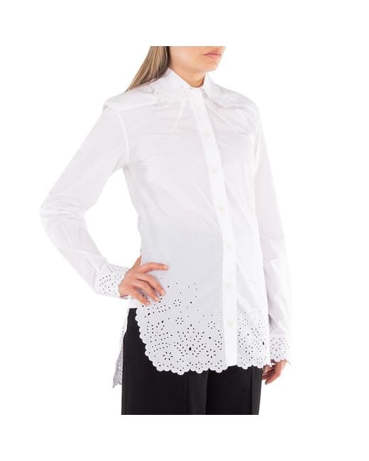 Rabanne White Ladies Haut Shirt, Brand Size 34 Us