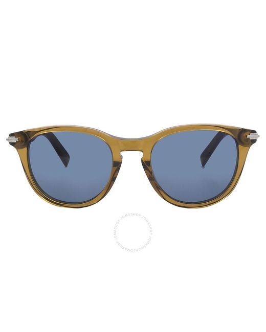 Dior Blacksuit R31 Blue Oval Sunglasses Dm40036i 96v 50 for men