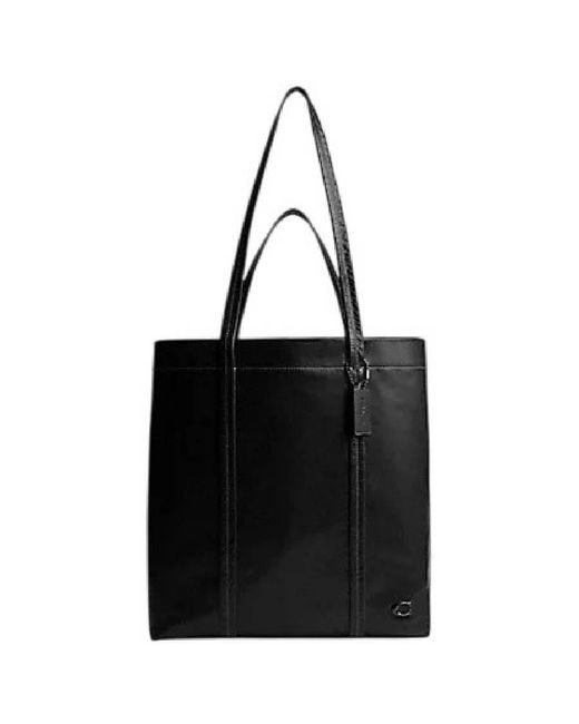 COACH Black 33 Hall Leather Tote Bag for men