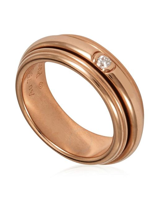 Piaget Metallic Possession Rose Gold .04 Ct Diamond Ring