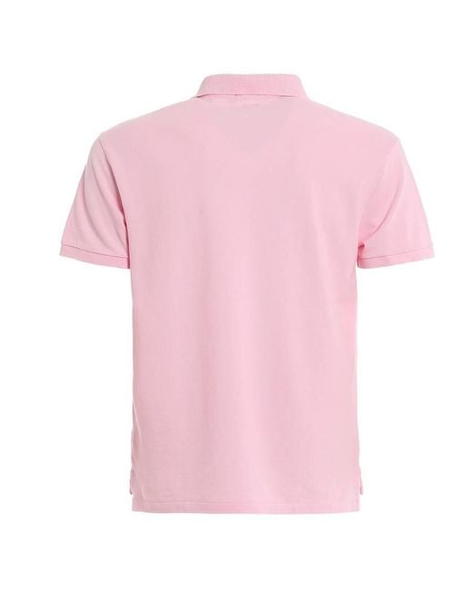 Polo Ralph Lauren Pink Antique Pique Cotton Polo Shirt for men