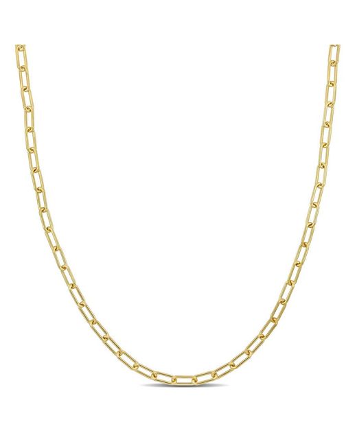 Amour Metallic 3.5Mm Paperclip Chain Necklace
