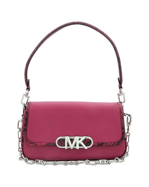 Michael Kors Purple Medium Parker Shoulder Bag