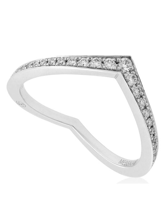 Messika White Fiery Diamond Pave Wedding Ring