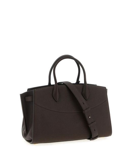 Ferragamo Black New Studio Soft (L) Handbag