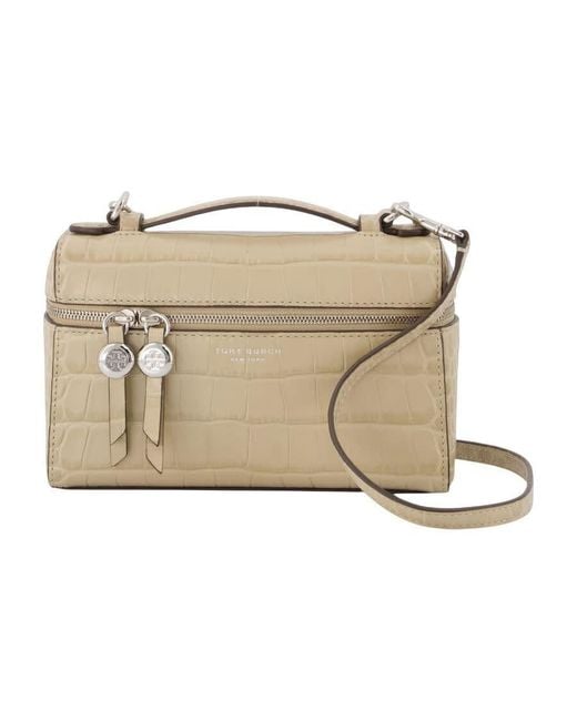 Tory Burch Metallic Romy Slim Top Handle Bag