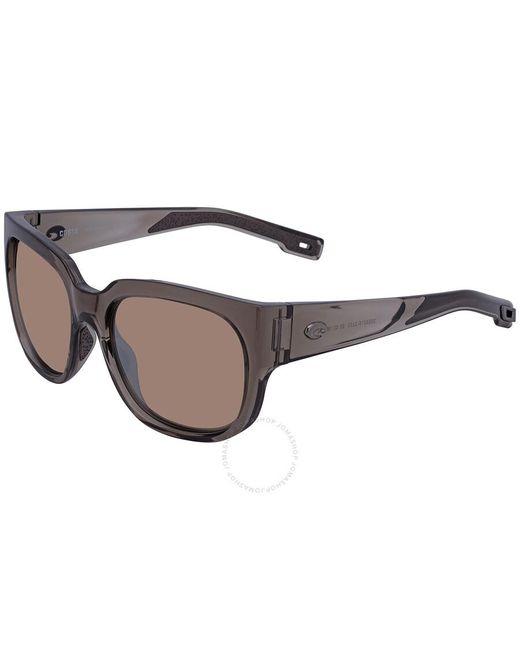 Costa Del Mar Gray Waterwoman Copper Silver Mirror Polarized Glass Sunglasses 6s9019 901922 55