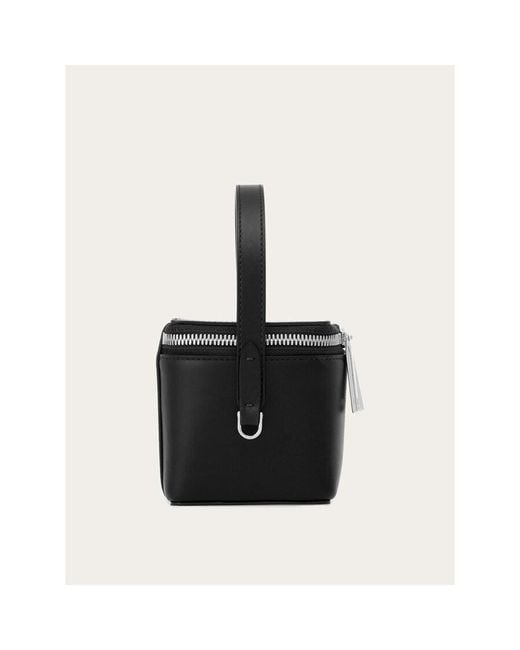 Ferragamo Black Calf Leather Bag