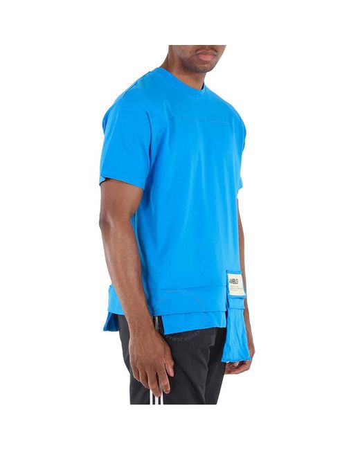 Ambush Blue Deep Water Waist Pocket Cotton T-shirt for men