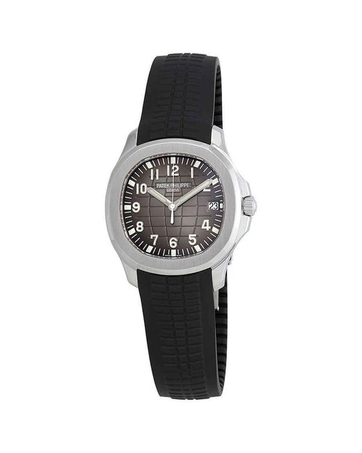 Patek Philippe Metallic Aquanaut Automatic Black Dial Stainless Steel Watch for men