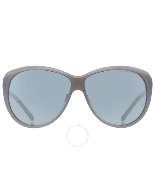Porsche Design Blue Oval Sunglasses P8602 D 64
