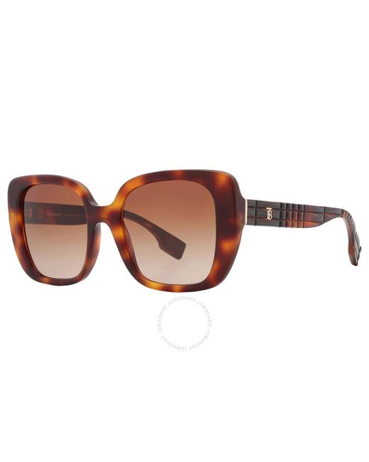 Burberry Brown Helena Gradient Square Sunglasses Be4371 331613 52