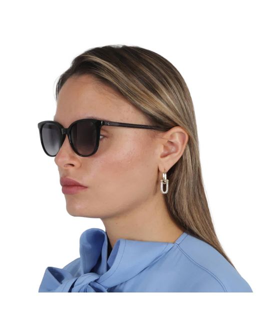 Kate Spade Black Grey Shaded Cat Eye Sunglasses Andria/s 0807/9o 51/18