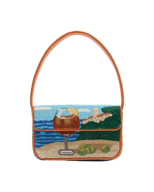 Staud Blue Tommy Shoulder Bag