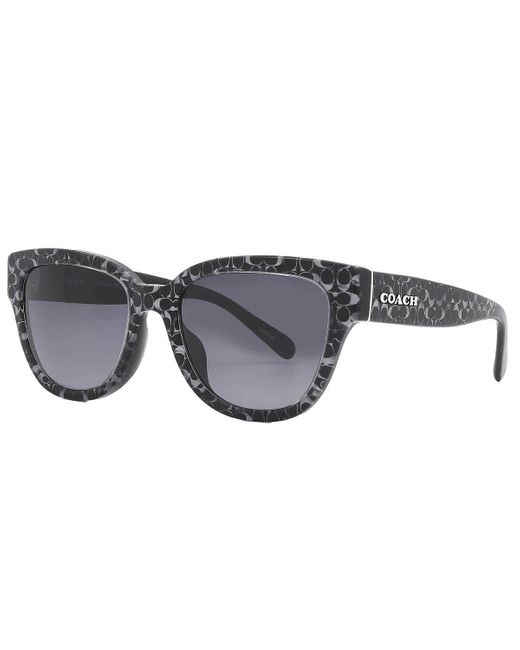 COACH Gray Grey Gradient Butterfly Sunglasses Hc8379u 55208g 54