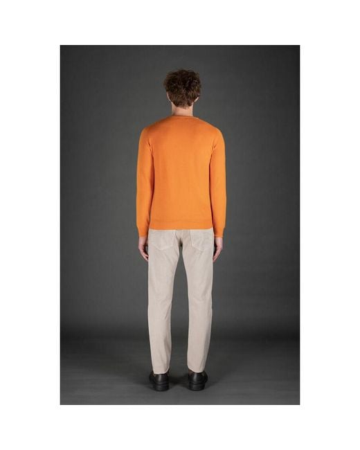 Moorer Black Bright Crewneck Sweater for men