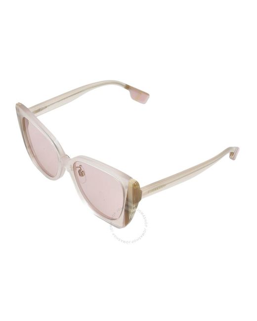 Burberry Pink Meryl Light Cat Eye Sunglasses Be4393f 4052/5 54