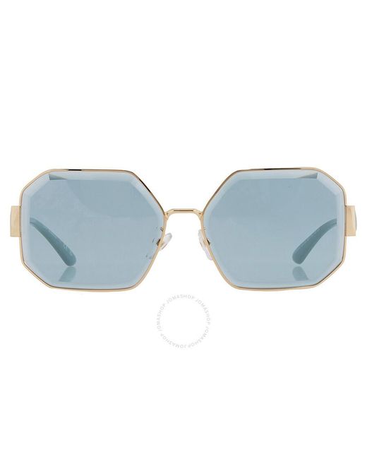 Tory Burch Blue Solid Azure Geometric Sunglasses Ty6094 334780 60