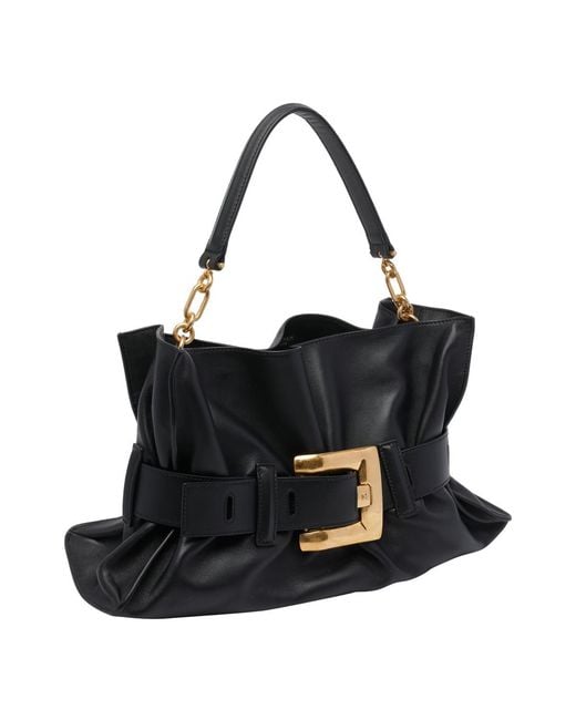Balmain Black Medium Anthem Handbag