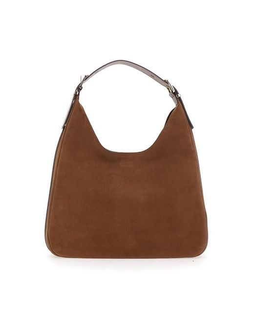 Michael Kors Brown Michael Shoulder Bag With Logo Lettering On The Front