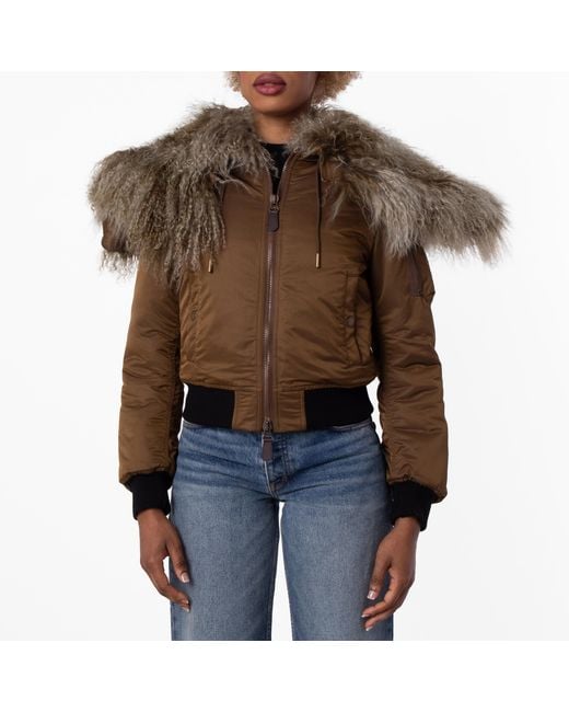 Burberry Green Slim-Fit Padded Bomber Jacket, Brand Size 10 Us