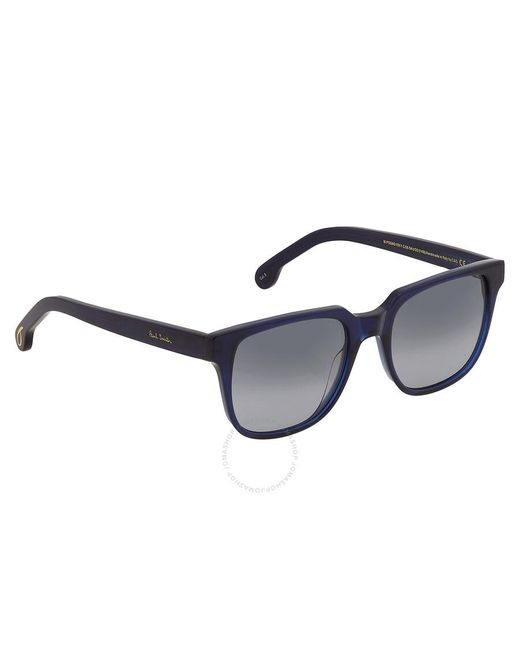 Paul Smith Blue Aubrey Grey Square Sunglasses