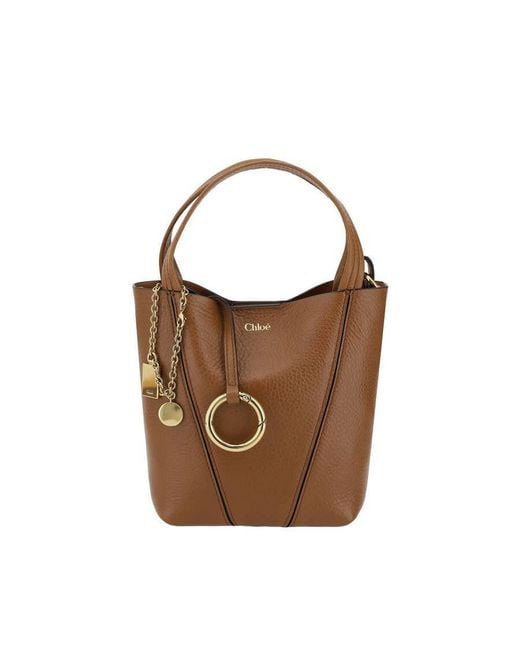 Chloé Brown Chlo Spin Shoulder Bag