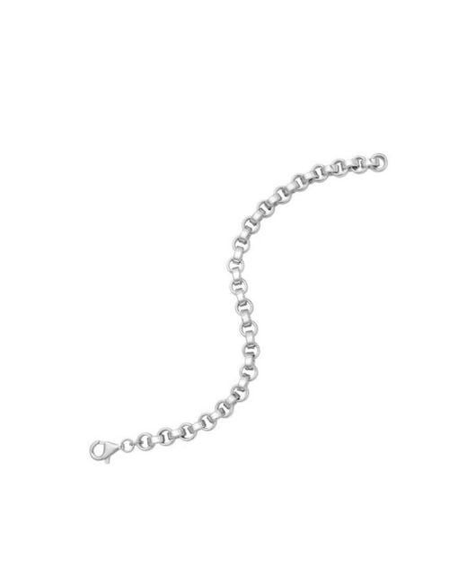 Tresorra Metallic Sterling Rolo Link Bracelet