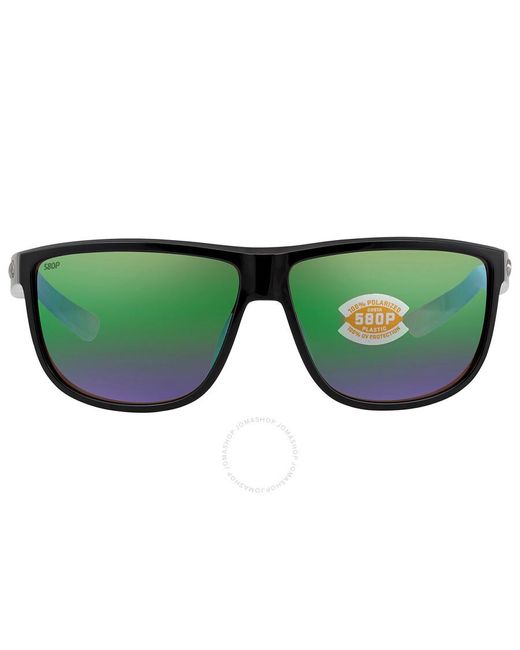 Costa Del Mar Rincondo Green Mirror Polarized Polycarbonate Sunglasses 6s9010 901002 61 for men