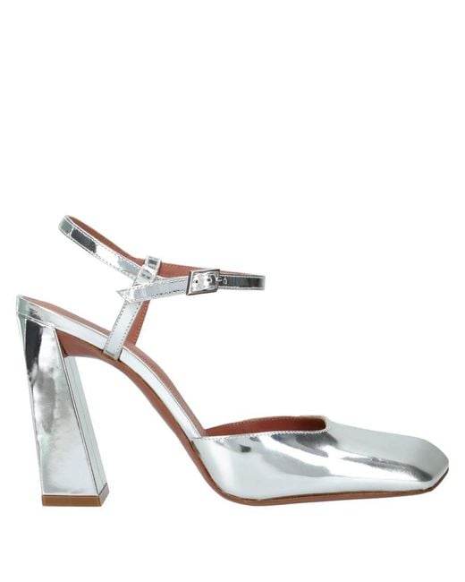 AMINA MUADDI Multicolor Ladies Charlotte 95 Mm Mirrored Leather Pumps, Brand Size 35