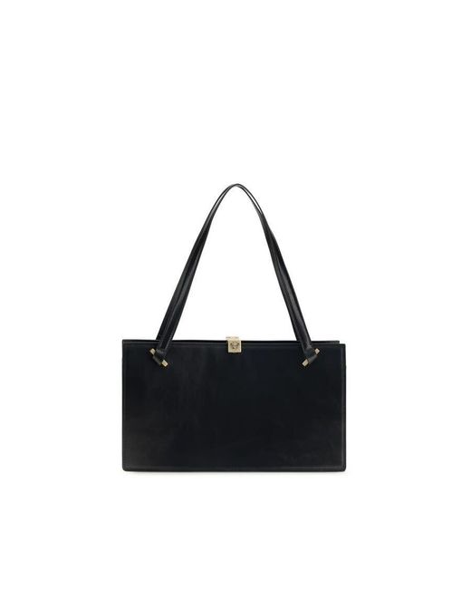 Versace Black Calf Leather Shoulder Bag