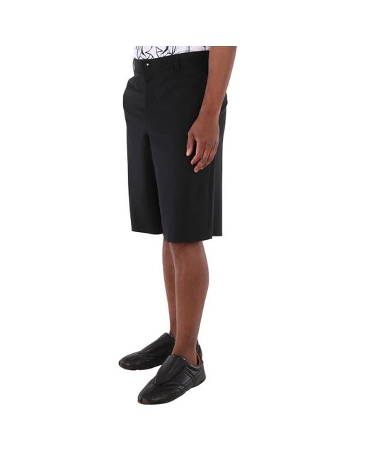 Burberry Black Cut-out Detail Tailored Shorts for men