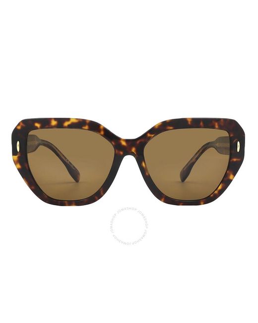 Tory Burch Solid Dark Brown Cat Eye Sunglasses Ty7194f 172883 57