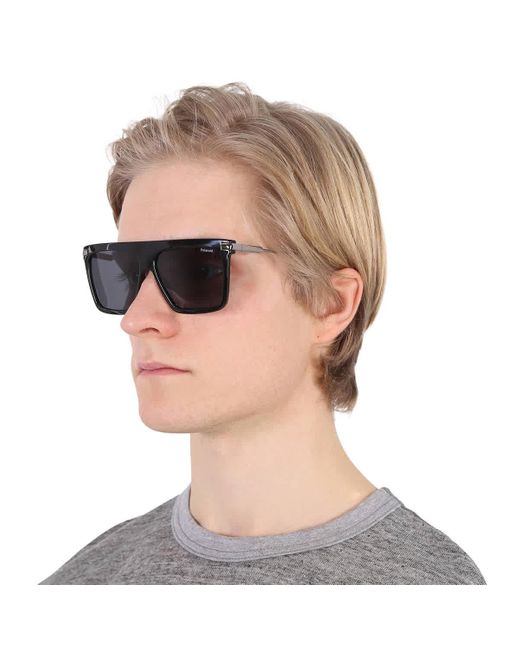 Polaroid Black Core Polarized Grey Browline Sunglasses Pld 6179/s 0807/m9 58 for men