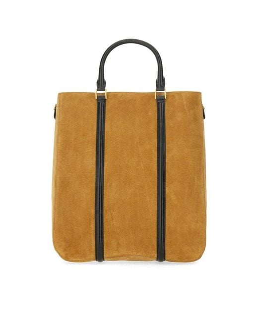 AMI Natural Ami Paris North South Tote Bag for men