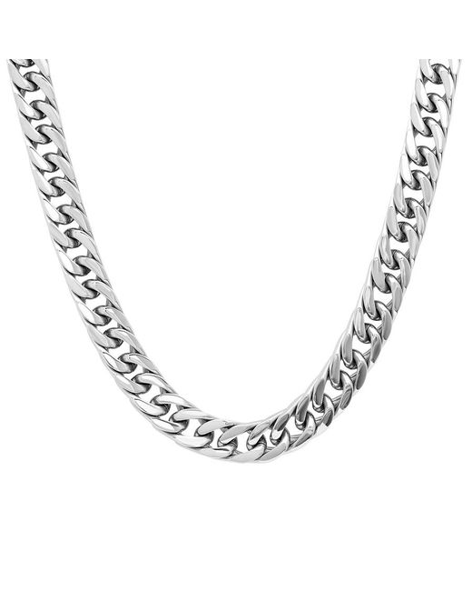 Robert Alton Metallic Curb Link Stainless Steel Jewelry Gift Set for men