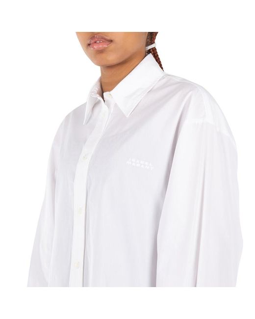 Isabel Marant White Ladies Fabriza Buttoned Down Shirt