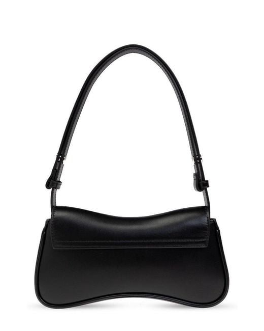 DIESEL Black Play Logo Plaque Clutch Bag