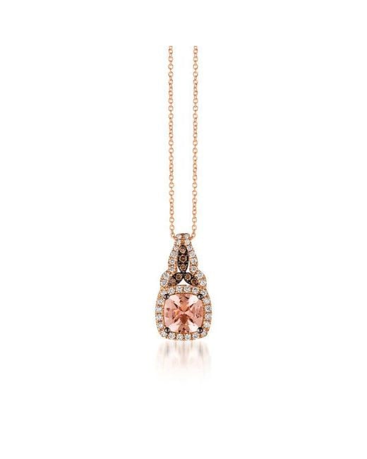 Le Vian Metallic Ladies Peach Morganite Necklaces Set