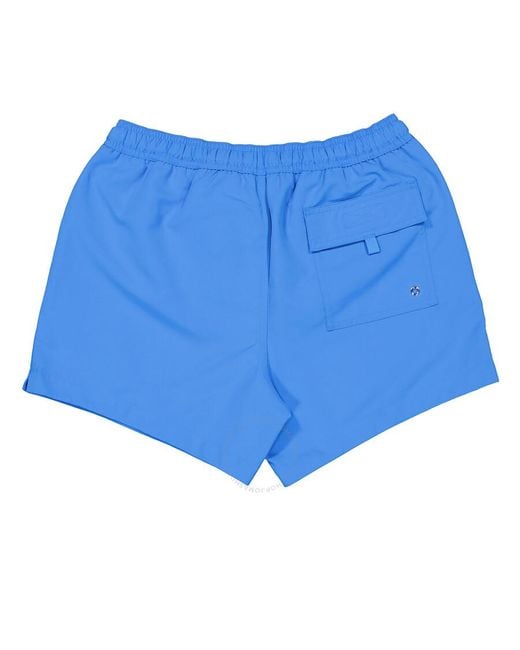 Burberry Greenford Ekd Swim Trunks in Blue for Men | Lyst