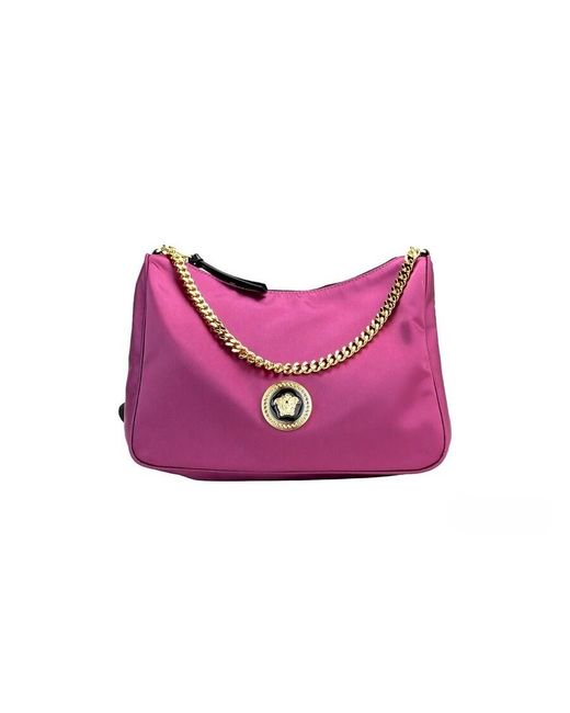 Versace Purple Medusa Pendant Shoulder Bag for men