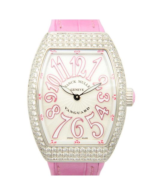 Franck Muller Vanguard Quartz Diamond Silver Dial Unisex Watch V