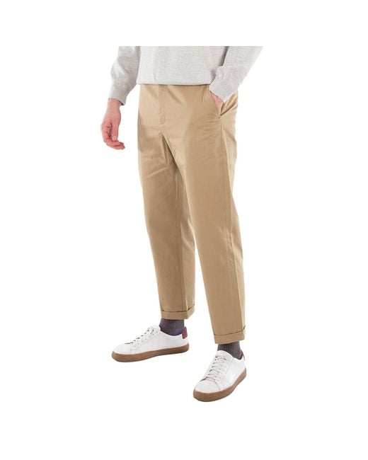 KENZO Natural Straight Leg Cotton Pants, Brand Size 36 (Us for men
