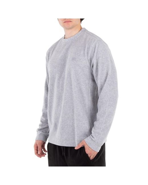 Rains Gray Addis Fleece Crewneck Sweater for men