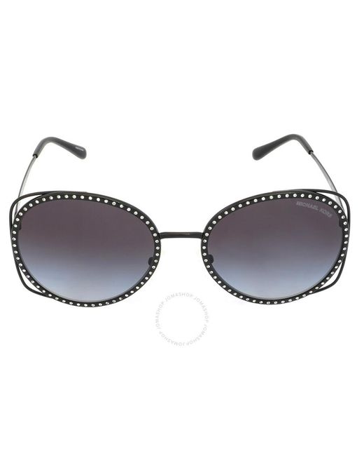 Michael Kors Brown Dark Grey Gradient Round Sunglasses