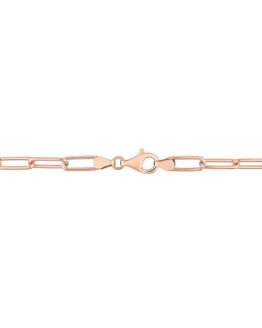 Amour Metallic 5Mm Paperclip Chain Necklace