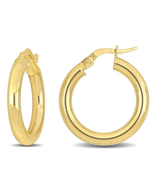Amour Metallic 20Mm Hoop Earrings