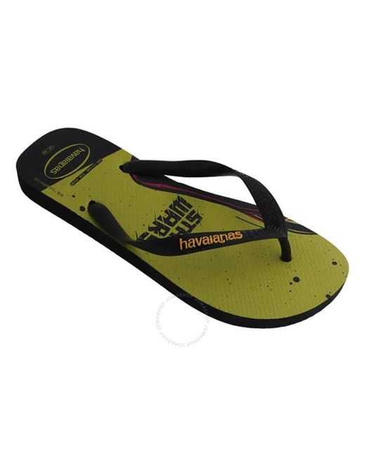 Havaianas Black Star Wars Flip Flops, Brand Size 35/36 Us for men