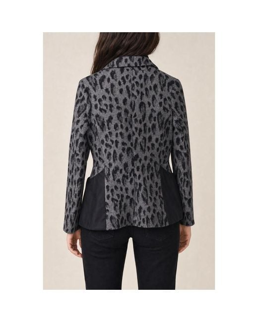 Dior Black Kids's Leopard Print Jacket